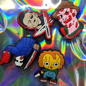Horror Movie Shoe charms 4ct